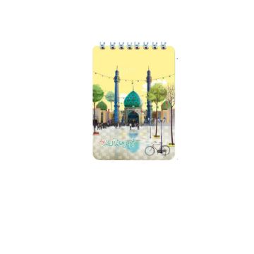 تصویر  دفترچه یادداشت خط دار طرح مسجد جمکران
