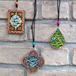 تصویر  آویز آینه اتوموبیل طرح علی ولی الله