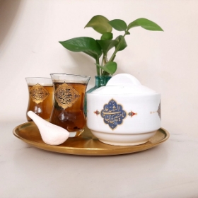 قندان چینی طرح یا حسین بن علی الشهید- قندان محرمی